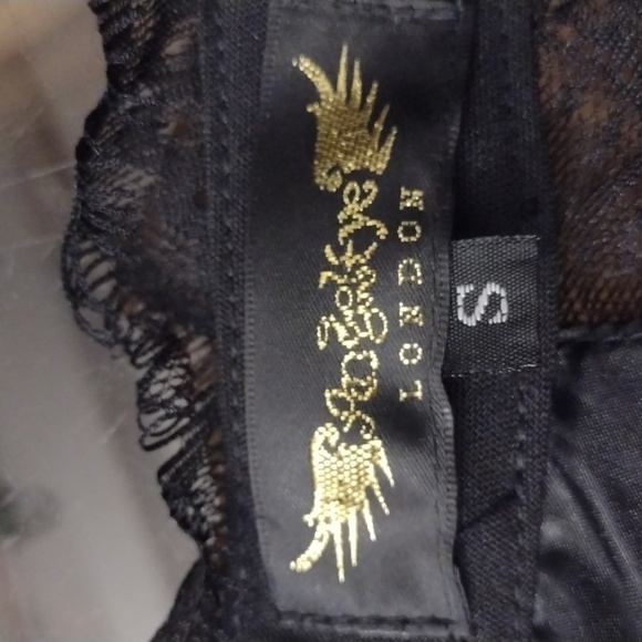 Angel Eye London Black Lace Short Dress Size Small - Picture 6 of 7